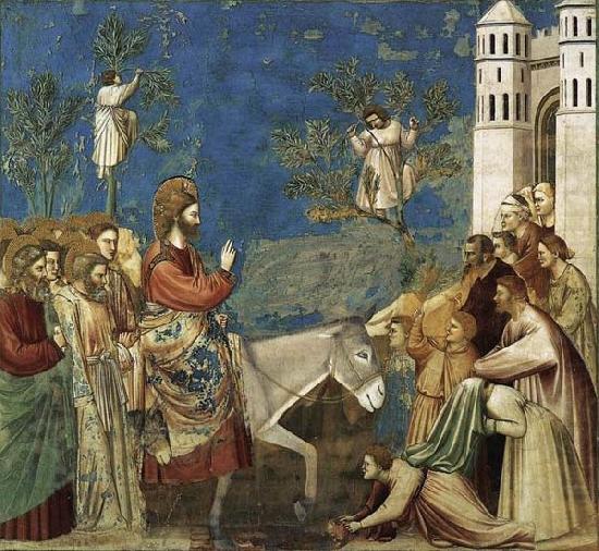 GIOTTO di Bondone Entry into Jerusalem china oil painting image